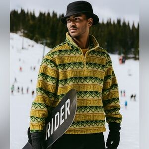 Urban Frontier fleece tribal hoodie XXL